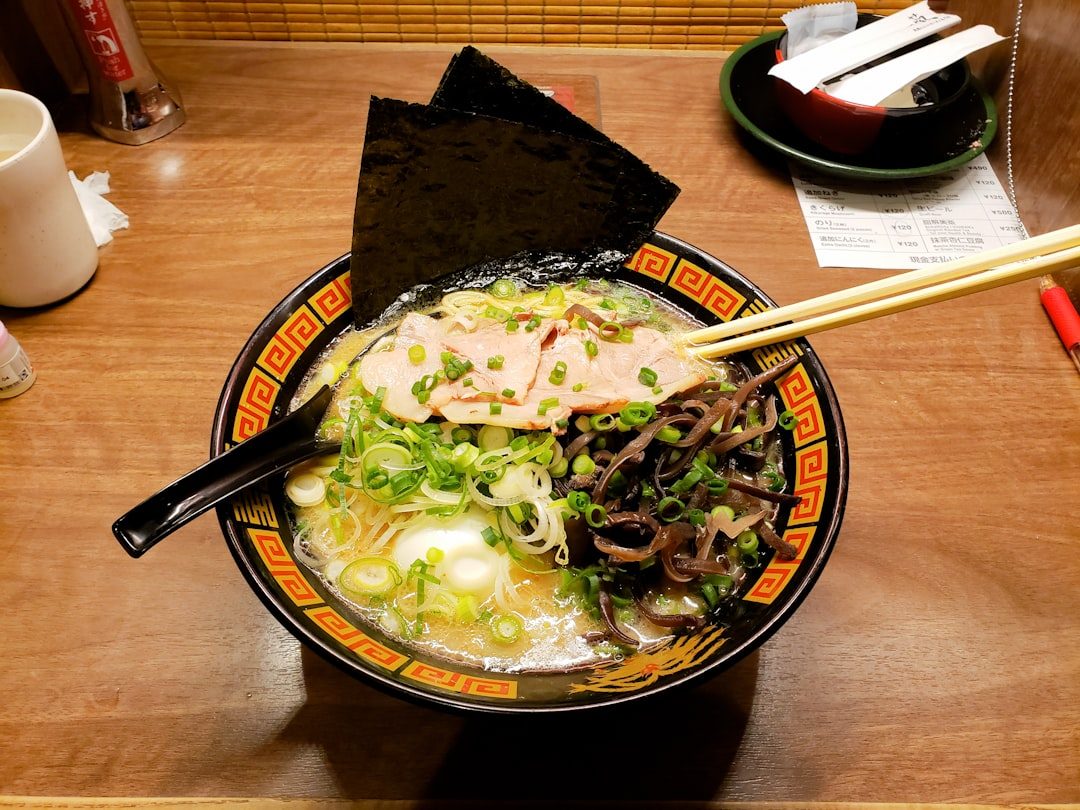 Japanese home with food