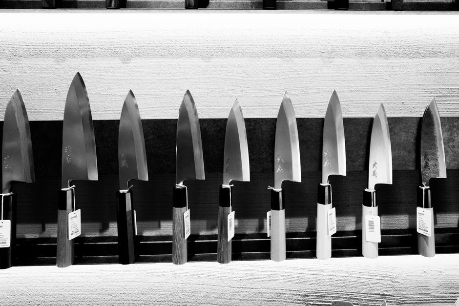 Japanese kitchen knives lifestyle photo