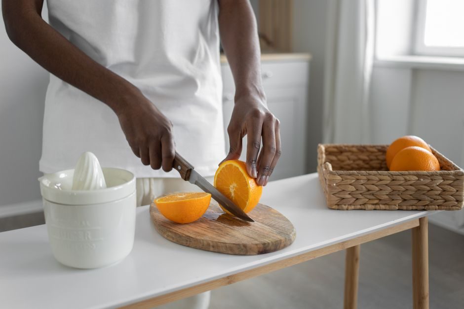 Japanese home with kitchen tools