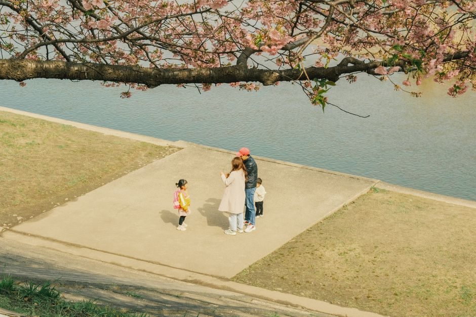 Japanese home with family life