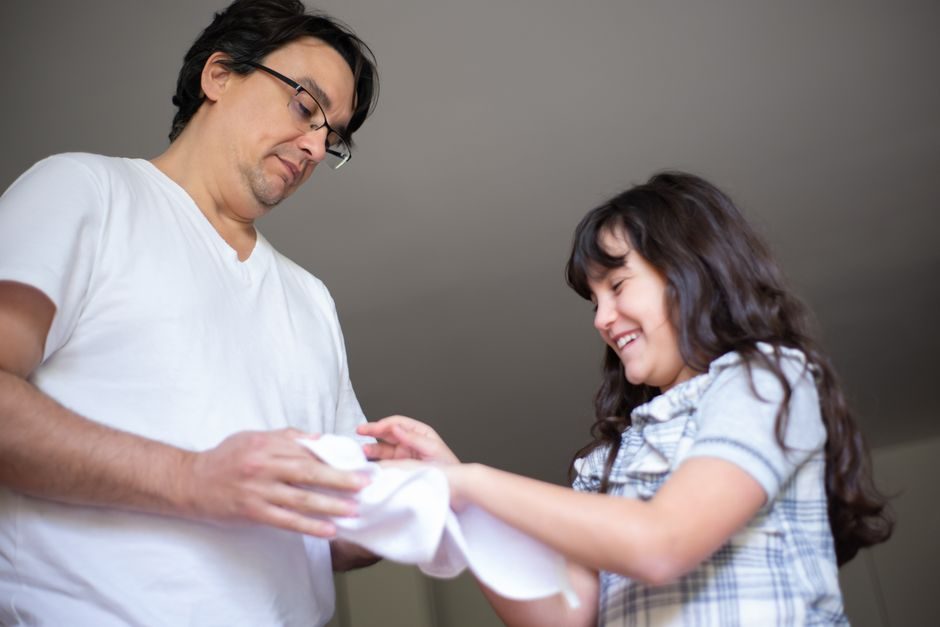 Japanese home with parenting